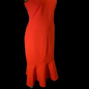 NWT Likely Midi Mermaid Sleeveless Red Dress